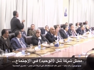 اجتماع نائل الشافعي في وزارة البترول المصرية، 2012