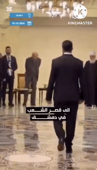 أبو محمد الجولاني يتأخر عن استقبال وفد برأسة وليد جنبلاط ويتجاهل ابنه تيمور (دمشق 22 أكتوبر 2024)