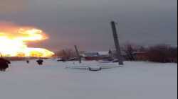 انفجار خط أنابيب للغاز في أراضي جمهورية تشوفاشيا بوسط روسيا (20/12/2022)