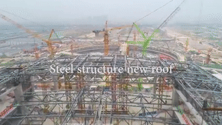 Long-span steel structure space frame project