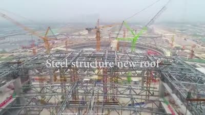 Long-span steel structure space frame project