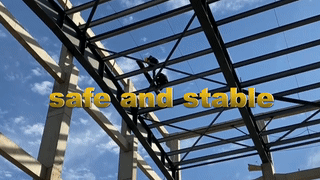 Steel structure roof construction and installation