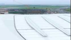 Stadium roof panels