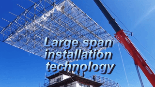 Plane space frame construction