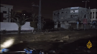 القصف الإسرائيلي لخزان المياه الرئيسي بتل الزعتر، شمال غزة، نوفمبر 2023