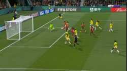 من مباراة المغرب وكولومبيا في كأس العالم لكرة القدم للسيدات أغسطس 2023