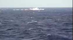 Navy IRIS Sahand crossing an area of the Atlantic Ocean, June, 2021