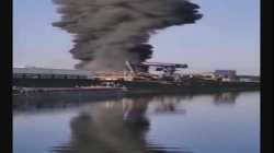 حريق ضخم في ميناء دويسبورج بألمانيا (10-8-2023)