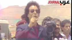 معمر القذافي من صنعاء يمتدح اليمن شعبها بأنه أقوى شعب بالجزيرة العربية