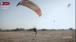 إنزال جوي لأفراد من وحدة سرب صقر العسكرية المشاركة في معركة طوفان الأقصى، أكتوبر 2023