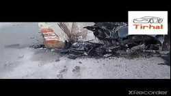 فيديو مصور من موقع حادث الفنان جورج الراسي على الحدود اللبنانية