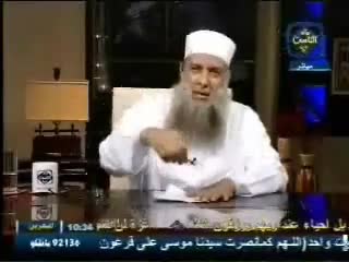 الحويني يعترض على تقديم المرأة لبرنامج تلفزيوني ولو منتقبة