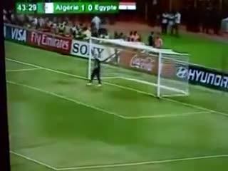 هدف فوز الجزائر على مصر في الخرطوم