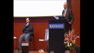 بلال فضل في ندوة مصر، بجامعة لكلومبيا 2012