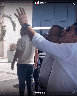 المحامي الدولي خالد أبوبكر يستقبل الملياردير الإماراتي خلف الحبتور في الساحل الشمالي (مصر 6 أغسطس 2023)