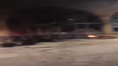 fire at a restaurant in Acre, May 11, 2021