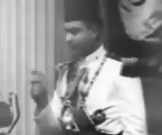 الملك فاروق يؤدي اليمين الدستوري أمام مجلس النواب 1937
